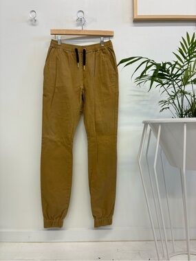 Zanerobe Sureshot Twill Jogger Pants Tan Tobacco 29